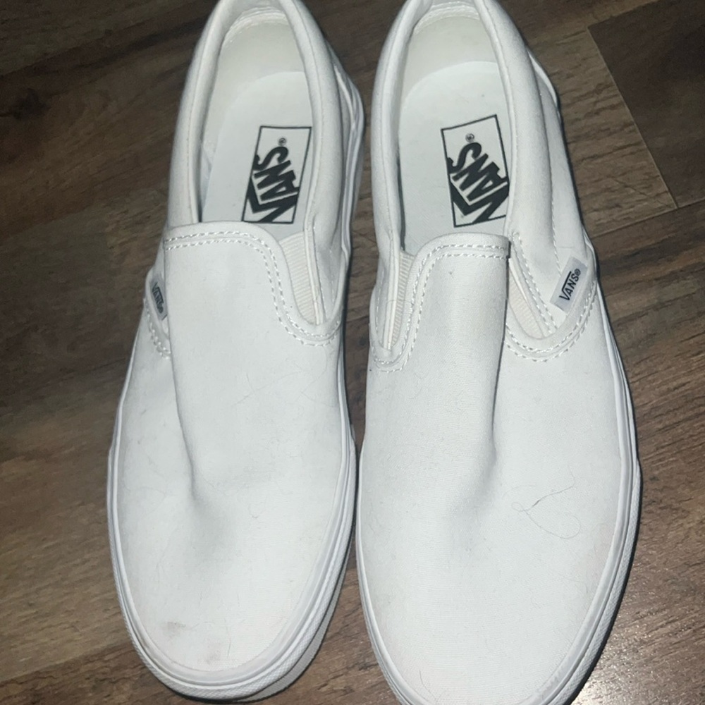 All white vans good condtion barley worn still intact